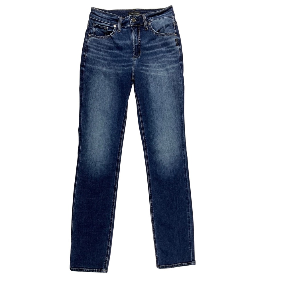 Silver Jeans Co‎ Avery Straight Leg Jeans Mid Rise Womens W27/L33